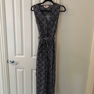 Boden size 2 wide leg button-up jumpsuit with sash